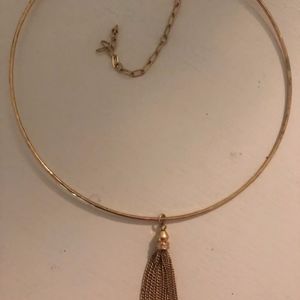 Stella & Dot Jewelry - Stella and Dot Gold Choker with tassel Stella & Dot Jewelry - Stella and Dot Gold Choker with tassel